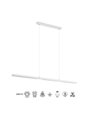 MECA * LÁMPARA LINEAL 28W 3000K BLANCA